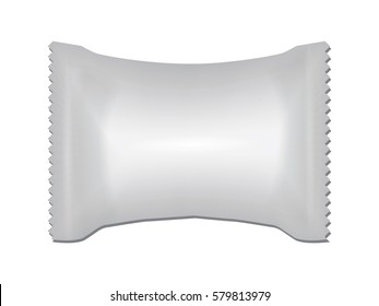 Packaging sweets for your logo and design. Easy to change colors.EPS10