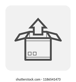 Packaging symbol design for cargo box.