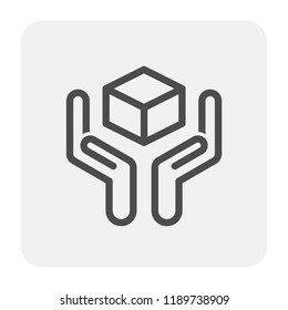 Packaging symbol design for cargo box.