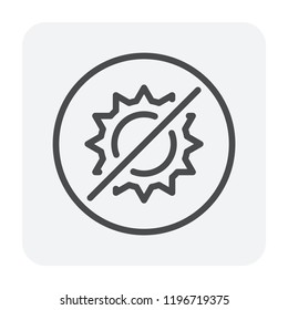 Packaging symbol design for cargo business, editable stroke.