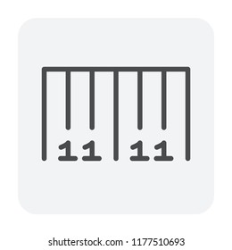 Packaging symbol design, editable stroke.