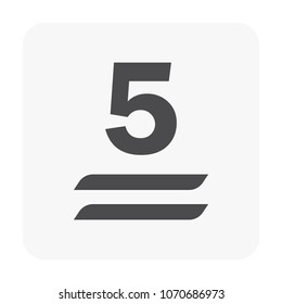 Packaging symbol on white.