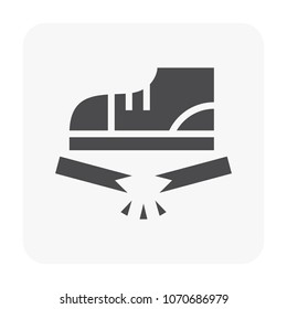 Packaging symbol on white.