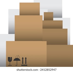 Packaging symbol in vector format.