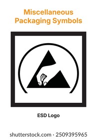 Packaging Symbols. Miscellaneous Packaging Symbols. ESD Logo.