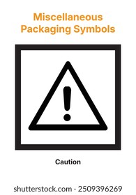 Packaging Symbols. Miscellaneous Packaging Symbol. Caution.