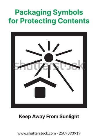 Packaging Symbols. Packaging Symbols for Protecting Contents. Keep Away From Sunlight.