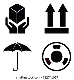 packaging symbols set