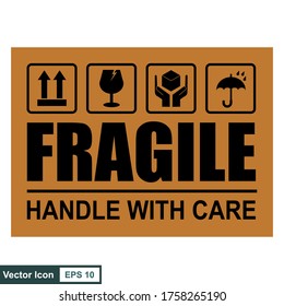 Packaging symbols. Vector package signs. Set of Logistic Icon illustration.