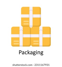 Packaging Vector  Flat Icon Design illustration. Ecommerce and shopping Symbol on White background EPS 10 File