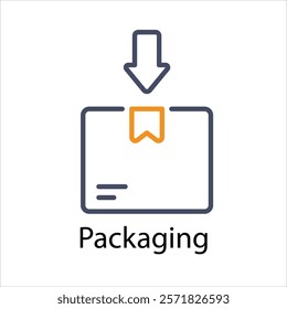 Packaging Vector icon stock illustration