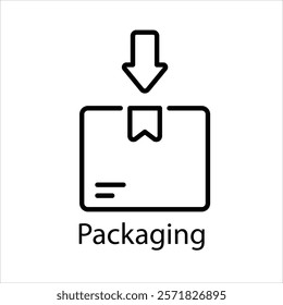 Packaging Vector icon stock illustration