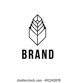 Packaging vector logo design template