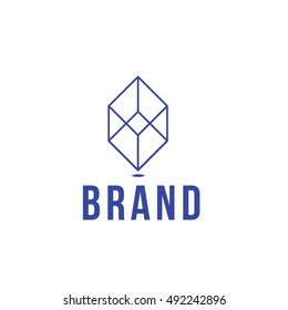 Packaging vector logo design template