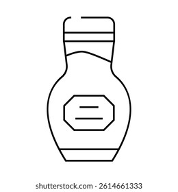 packaging wasabi line icon vector. packaging wasabi sign. isolated contour symbol black illustration