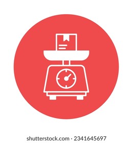 Packaging weight Vector Icon which can easily modify

