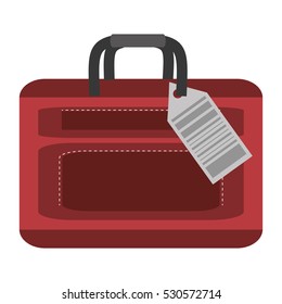 packback luggage travel bag tourist vector illustration eps 10