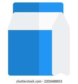 Packed carton box of fresh milk