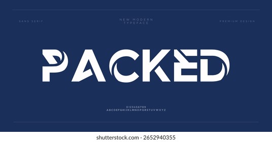 Packed Elegant luxury decorative display font vector