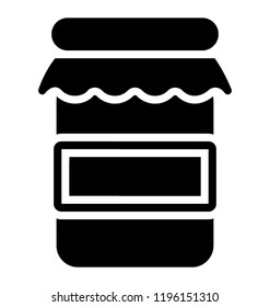 Packed flask for containing eatables is known as honey  jar 