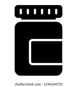 Packed flask for containing eatables is known as jar 