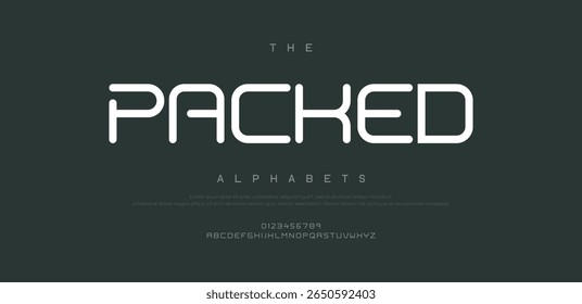 Packed modern stylish small alphabet letter logo design
