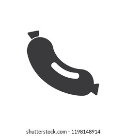 Packed sausage vector icon 