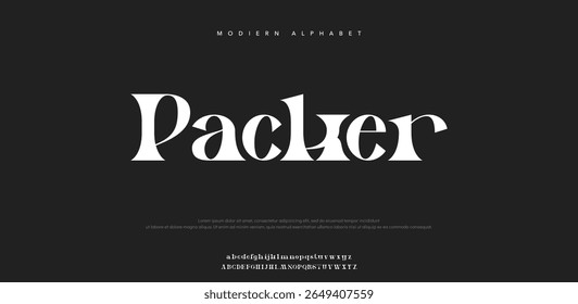 Packer calligraphy alphabet small lettering a to z font family