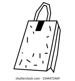 Packet flat illustration on white