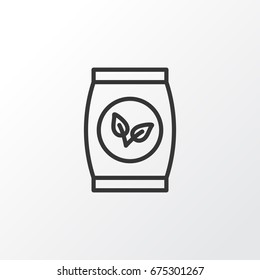 Packet Icon Symbol. Premium Quality Isolated Plant Seeds Element In Trendy Style.