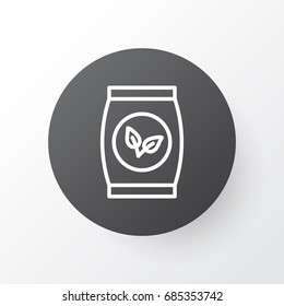 Packet Icon Symbol. Premium Quality Isolated Plant Seeds Element In Trendy Style.