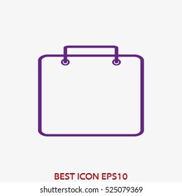packet, shopping, purchase, vector icon, eps10