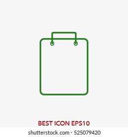 packet, shopping, purchase, vector icon, eps10