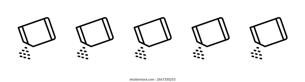 Diseño de icono de polvo soluble en paquete, logotipo, App, UI. Ilustración vectorial, EPS