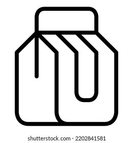ilustración vectorial de símbolo de paquete