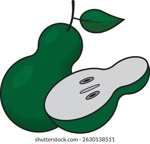  Packham pear icon, crafted with smooth lines and organic appeal