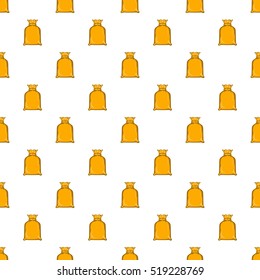 Packing bag pattern. Cartoon illustration of packing bag vector pattern for web