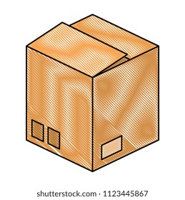 packing box carton icon