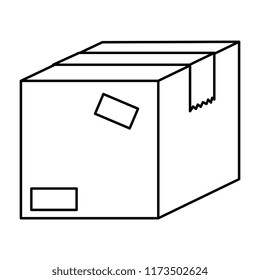 packing box carton icon