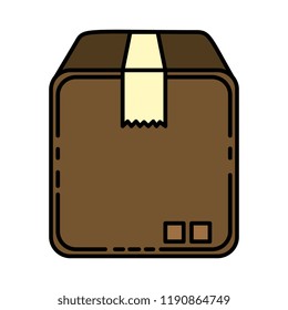 packing box carton icon