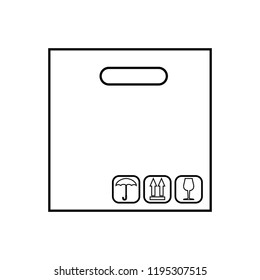 packing box carton icon