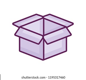 packing box carton icon