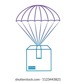packing box carton with parachute