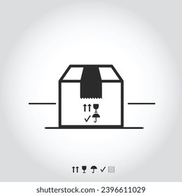 Packing Box clip art Logo Black and White Logo