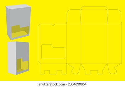 Packkasten-Schnitt Vektorgrafik