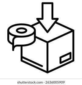 Packing Box icon for shipping 