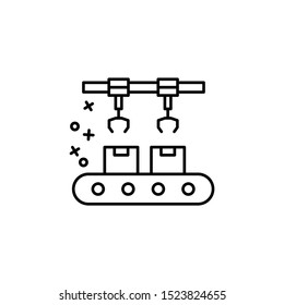 Packing box pack icon. Element of manufacturing