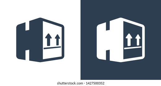 Packing Box Upside Illustration Icon Vector