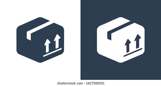 Packing Box Upside Illustration Icon Vector