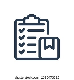 Packing Checklist for Study Abroad Vector Icon